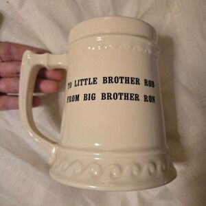VTG 1969 Ferris State College Stein Sigma Phi Ep  Burr Patterson & Auld Co Cream